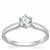 9K White Gold Diamond Ring 0.52cts