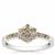Diamonds Ring in Sterling Silver 0.34ct