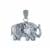 Elephant Pendant in Sterling Silver 8.52g
