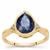 Nilamani Ring with White Zircon in 9K Gold 3cts
