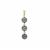 Tahitian Cultured Pearl Pendant with White Zircon in 9K Gold (9mm)