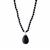 Black Obsidian Necklace in Sterling Silver 236.45cts