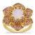 Rose De France, Ametista Amethyst Ring Gold Plated Sterling Silver 5.35cts