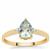 Aquaiba™ Beryl Ring with Diamond in 9K Gold 0.90ct