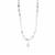 Rose, Optic Quartz Necklace with Aquamarine in Sterling Silver 124.75cts (F)