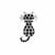 Black Spinel Cat Pendant in Sterling Silver 0.41ct
