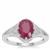 Kenyan Ruby Ring in Sterling Silver 2.50cts