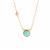 Amazonite Necklace with kaori Freshwater cultured Pearl in Gold Tone Sterling Silver