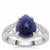 Thai Sapphire Ring in Sterling Silver 5.60cts (F)