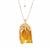 Baltic Amber Necklace in Two Tone Sterling Silver (77 x 64mm)