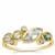 Nigerian Multi Gemstone 9K Gold Ring ATGW 1ct