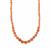Peach Moonstone Necklace in Sterling Silver 155.35cts 