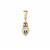 Santa Maria Aquamarine Pendant with Kaori Cultured Pearls in 9K Gold