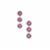 Ilakaka Hot Pink Sapphire Earrings in Sterling Silver 2.50cts (F)