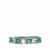 Ethiopian Emerald Ring with White Zircon in Sterling Silver 1.26cts
