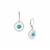 Sleeping Beauty Turquoise Earrings in Sterling Silver 1ct