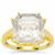 Optic Quartz Ring in Gold Plated Sterling Silver 7.50cts
