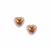 Kaduna Canary Zircon Heart Earrings with Kaduna White Zircon in 9K Gold 2.78cts