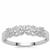 Diamond Ring in Sterling Silver 0.11ct