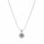Type A Burmese Jadeite Necklace with White Topaz in Sterling Silver 4.41cts