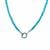 Sleeping Beauty Turquoise Necklace in Sterling Silver 81.50cts
