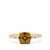 Canary Tanzanian Zircon and White Zircon Ring in 9K Gold 2.60cts