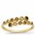 Golden Ivory, Champagne Diamonds Ring in 9K Gold 0.33cts 