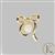 Kimbie Gold Plated 925 Sterling Silver Bow Brooch With Freshwater Pearl (5.50 x 6.50 mm)