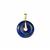 Sar-i-Sang Lapis Lazuli Pendant in Gold Tone Sterling Silver 16.85cts
