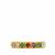 'DEAREST' Diamonds Ring with Multi Gemstones in Gold Plated Sterling Silver 0.60cts