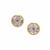 Idar Pink Morganite Earrings in 9K Gold 1cts