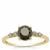 Black, White Diamond Ring in 9K Gold 1.06cts