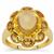 Diamantina Citrine Ring in Gold Plated Sterling Silver 4cts