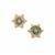 Natural Yellow Diamonds Earrings in 9K Gold 0.36ct