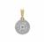 9K Gold Diamond Pendant 0.51cts