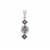 'Shades of Violet' Burmese Spinel & White Zircon Sterling Silver Pendant ATGW 1.50cts