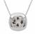 Eden Cut Crystal Quartz Necklace in Britannia Silver 8.35cts