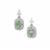Idar Elbaite Tourmaline Earrings with White Zircon in Sterling Silver 2.75cts