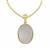 Mother of Pearl Pendant Necklace in Vermeil (16x12mm)