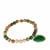 Multi-Colour Agate Strechable Heart Bracelet in Sterling Silver 62cts