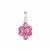 Montepuez Ruby Pendant with Diamond in Sterling Silver 1.55cts