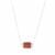 Strawberry Quartz Necklace in Sterling Silver 27.40cts 