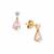 Idar Pink Morganite Earrings in 9K Gold 1.70cts