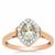 Aquaiba™ Beryl Ring with Diamond in 9K Rose Gold 0.85ct