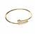 Freshwater Cultured Pearl Adjustable Bangle in Gold Tone Sterling Silver 