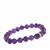 Amethyst Stretchable Bracelet in Sterling Silver 75cts