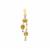 Ambilobe Sphene Pendant with White Zircon in 9K Gold 1.45cts