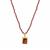 Rajasthan Garnet Necklace in Gold Tone Sterling Silver 23.45cts 