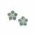 Odisha Kyanite Earrings with White Zircon in Sterling Silver 2.50cts