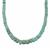 Natural Indian Amazonite Graduated Necklace in Sterling Silver 60cts
